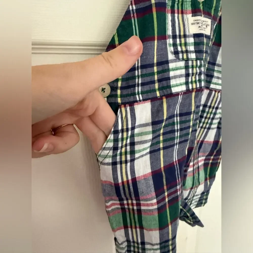 Ralph Lauren Baby Boy Plaid Overalls 3 Months Baby Outfit